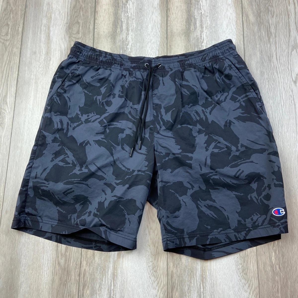 Champion Swim Trunks Mens Large Blue Bathing Suit Athletic