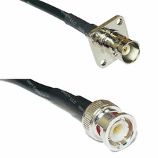 USA-CA RG58 BNC Flange Female to BNC MALE Coaxial RF Pigtail Cable