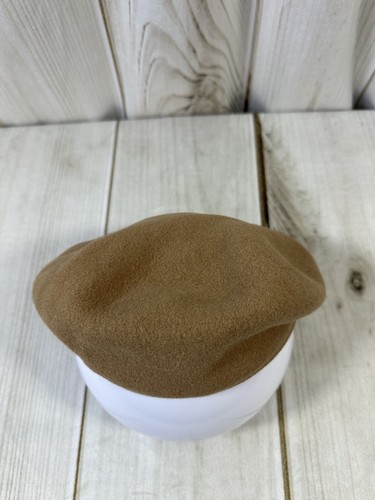 VTG Kangol Wool Newsboy Driving Cabbie Hat Mens Large Tan Light Brown Casual - Picture 8 of 13