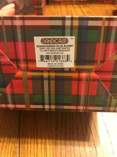 Sandicast Border Collie BLK/WHT Christmas Ornament-Brand New- Ships N 24h - Picture 3 of 4
