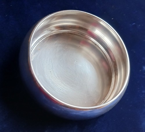 Flaschenuntersetzer Alpaka / Neusilber, Ø 9,5 cm, Vintage
