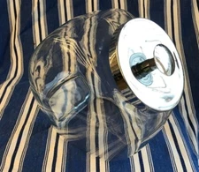 Glass Candy Jar With Aluminum Lid -1 gal - 6 1/2L x 13W x 9H Each