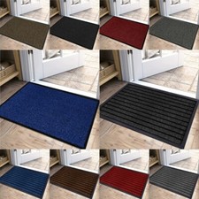 Non Slip Rubber Backed Door Mat Indoor Outdoor Rug Washable Rugs Floor Door Mats