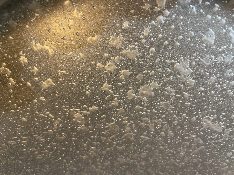 JC Penney Home Collection 13" Silver Splatter Steel Chargers Set of 8 Italy B145 - Image 3 of 4