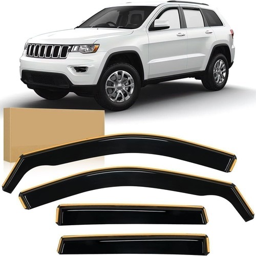 In-Channel Window Vent Visors Sun Rain Guards For Jeep Grand Rfqrrxsckwwnjeyyeky - Picture 2 of 12