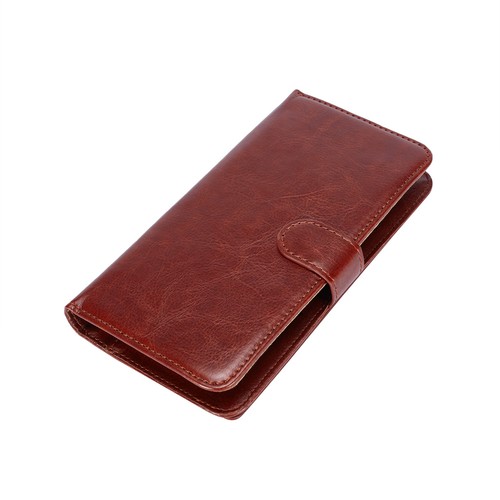 Case For Sony Xperia L4 Brown Protective Flip Cover Folding Bag Book Cell Phone - Bild 2 von 7
