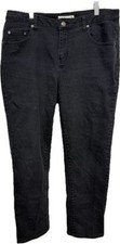 VTG Women s Jeans LA Blues Black 34 Waist 90s Straight Leg High Rise Mom
