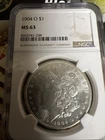 1904-O Morgan Silver Dollar $1 NGC MS 63