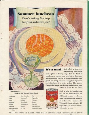 Magazine Ad - 1930 - Campbell's Vegetable Soup