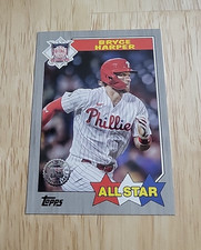 2022 Topps BRYCE HARPER 1987 Topps All Star Black /299 #87AS-3 Phillies SP