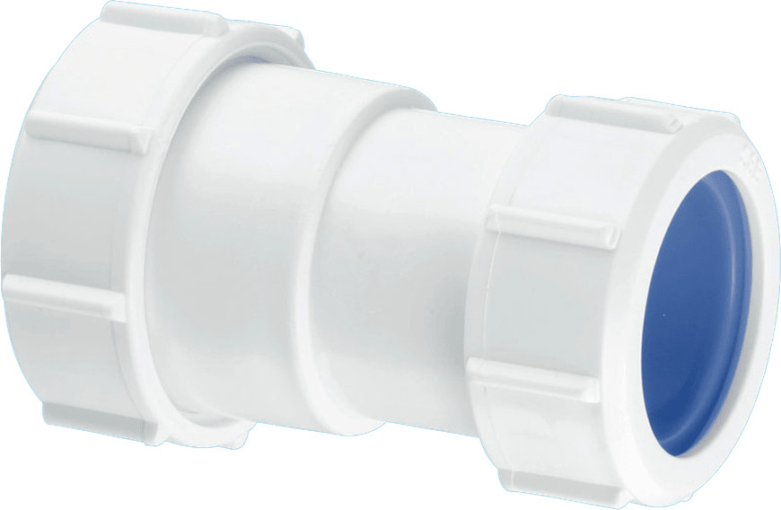McAlpine Z28L-ISO Straight Connector-Multifit x European Pipe Size 2" x 50mm, White - Image 2