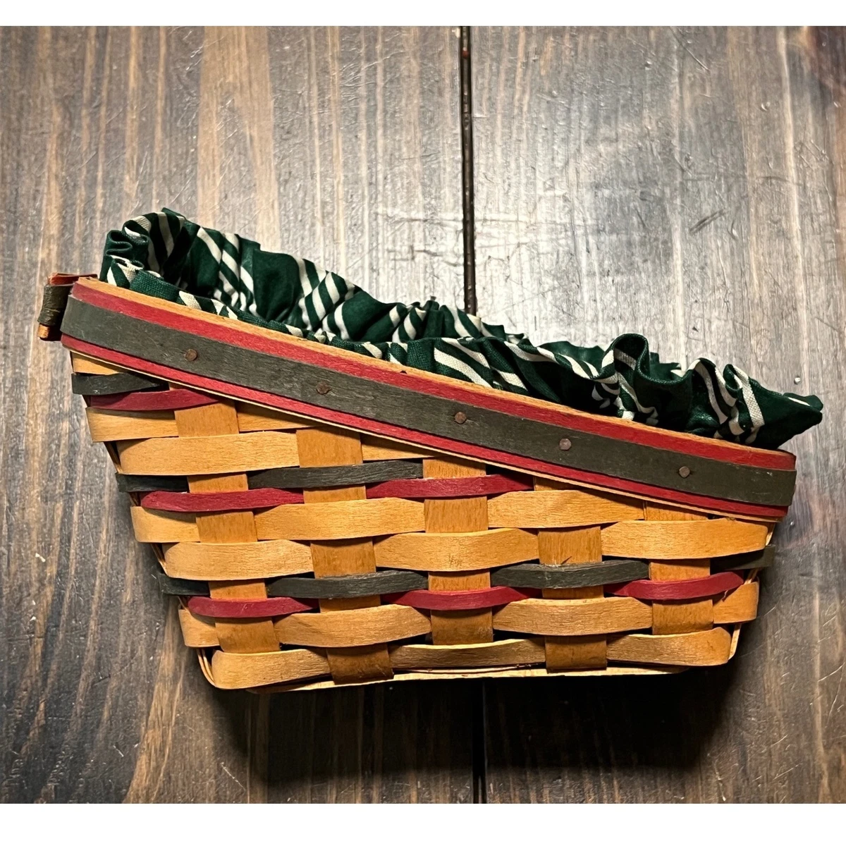 longaberger アメリカ製ヴィンテージオーブンベーカー Longaberger Slanted Basket In Longaberger Baskets (1995-1999) for