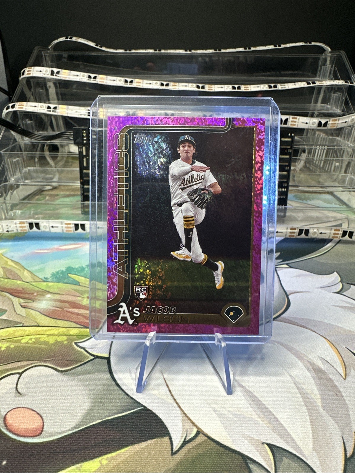 2025 Topps Series 1 - Jacob Wilson #314 Pink Holo Foil (RC)