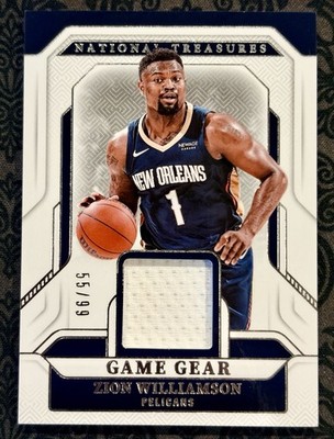 Zion Williamson 2024 National Treasures Game Gear Game Used Patch/99 #GG-ZIO