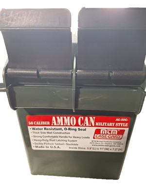 MTM Case Guard Ammo Can for Bulk Ammo Handles Over 30 Pounds - Forest Green