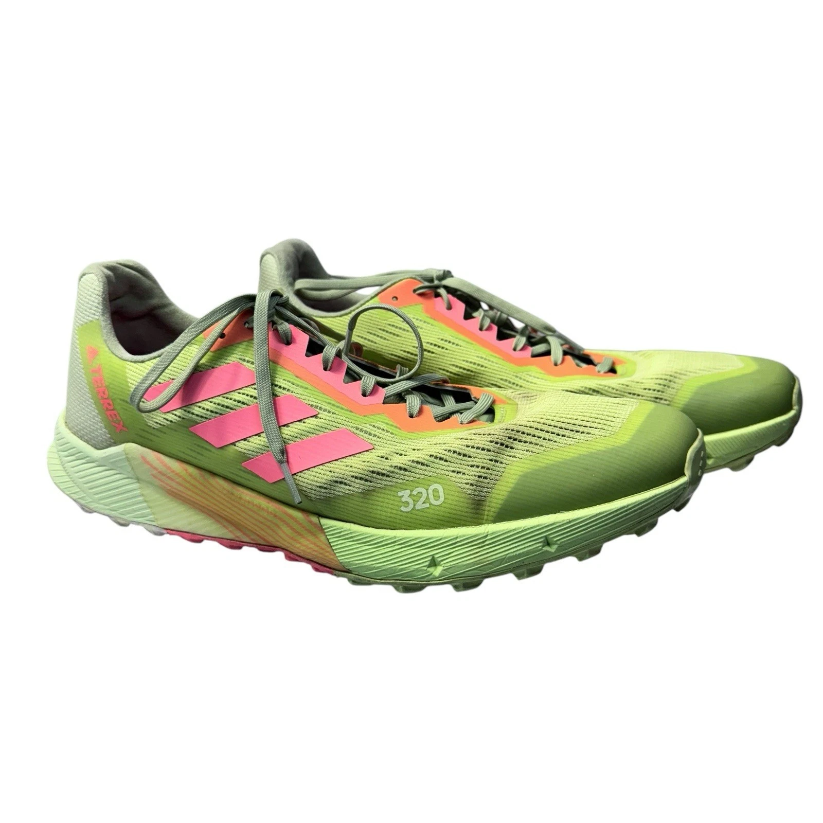 Size 14 - adidas Terrex Agravic Ultra Trail Almost Lime Turbo