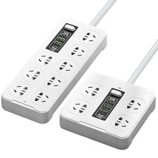Smart Power Board Safety Shutter 2500W Power Strip with 2.8M Cable AU Standard