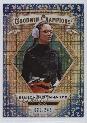 2025 Upper Deck Goodwin Champions Blue Checkers 29/249 Bianca Bustamante #21 6kv