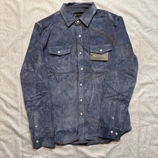 Tailored Athlete Cord Overshirt In Airforce Blue Large