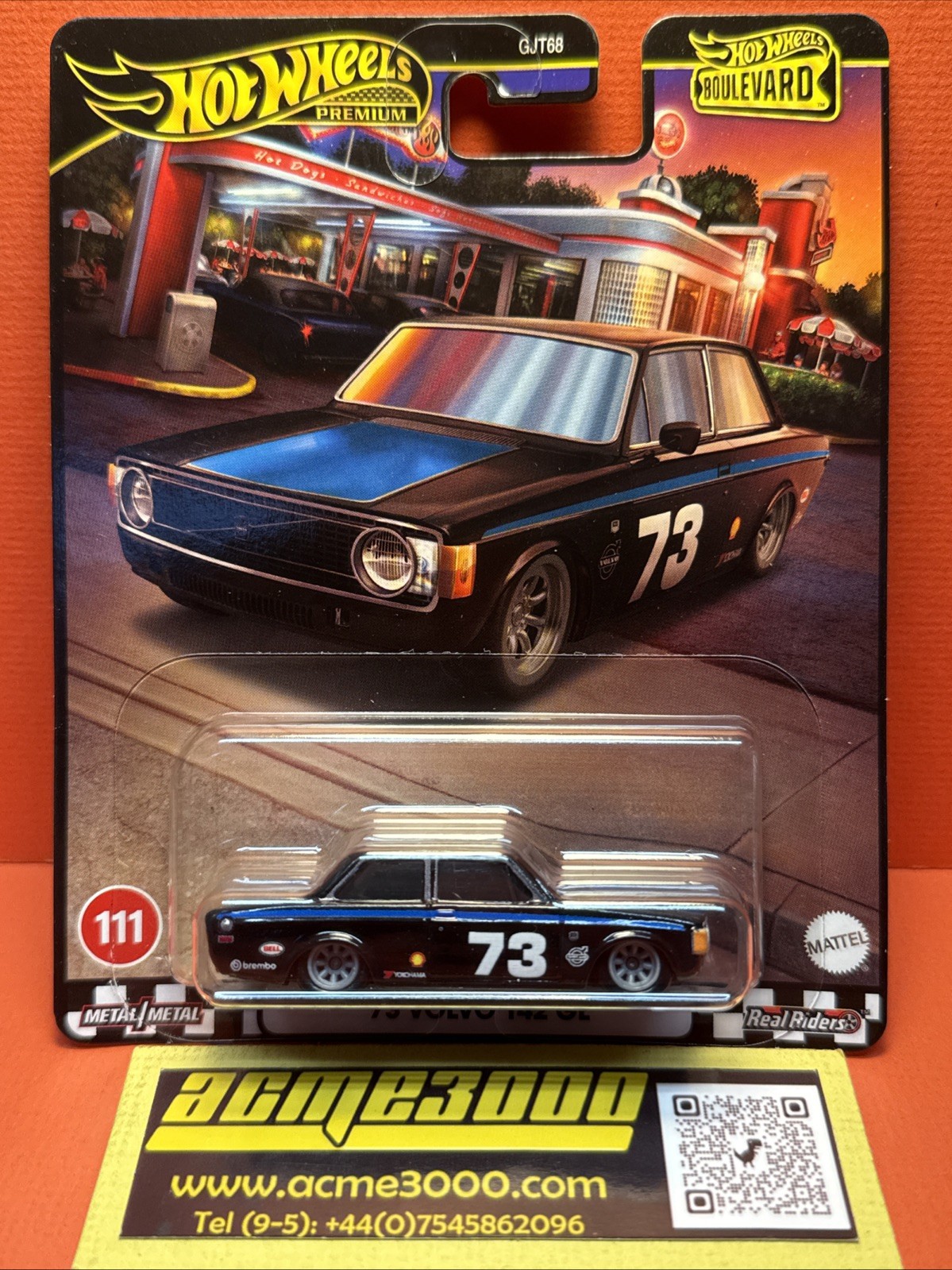 2020 Hot Wheels Premium - BOULEVARD - 111 73 VOLVO 142 GL - HRT79