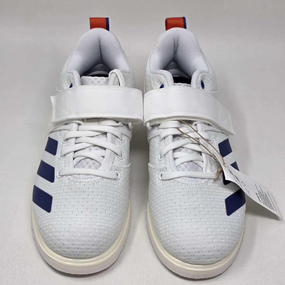Adidas Powerlift 5 Weightlifting Shoes Mens US 9 White Blue Orange JP9878 New Adidas Powerlift 5 Weightlifting Shoes | Mercari main image 4