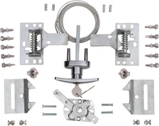 Garage Door Lock Kit with Spring Latch （Including All Hardware） Garage Door Lock