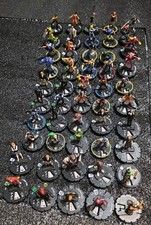 Heroclix Miniatures Lot 50 Marvel DC Comics Super Hero Figures Wizkids Lot 5