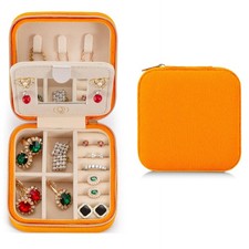 ZPROW Plush Velvet Travel Jewelry Case, Travel Jewelry Organizer, Jewelry Tra...