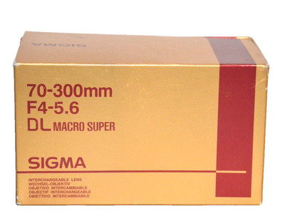 Sigma DL Macro Super 70-300 mm F/4.0-5.6 Objektiv | funktionsfähig färbt ab