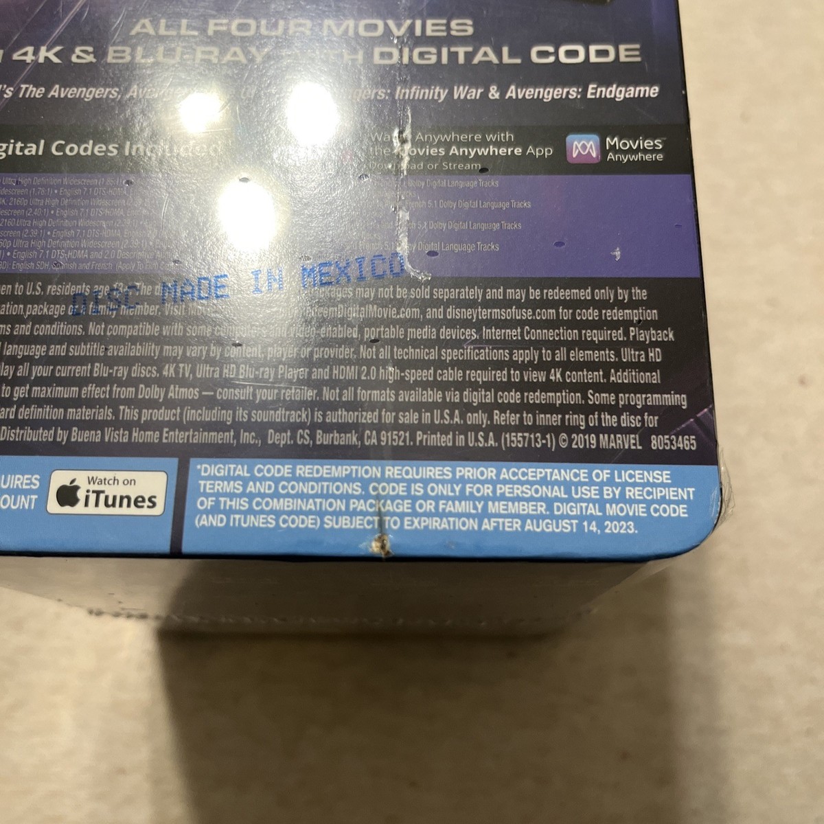 新品未使用 アベンジャーズ  4ムービーコレクション　スチールブック　BOX Amazon.com: Avengers Complete 4-Movie Collection Limited