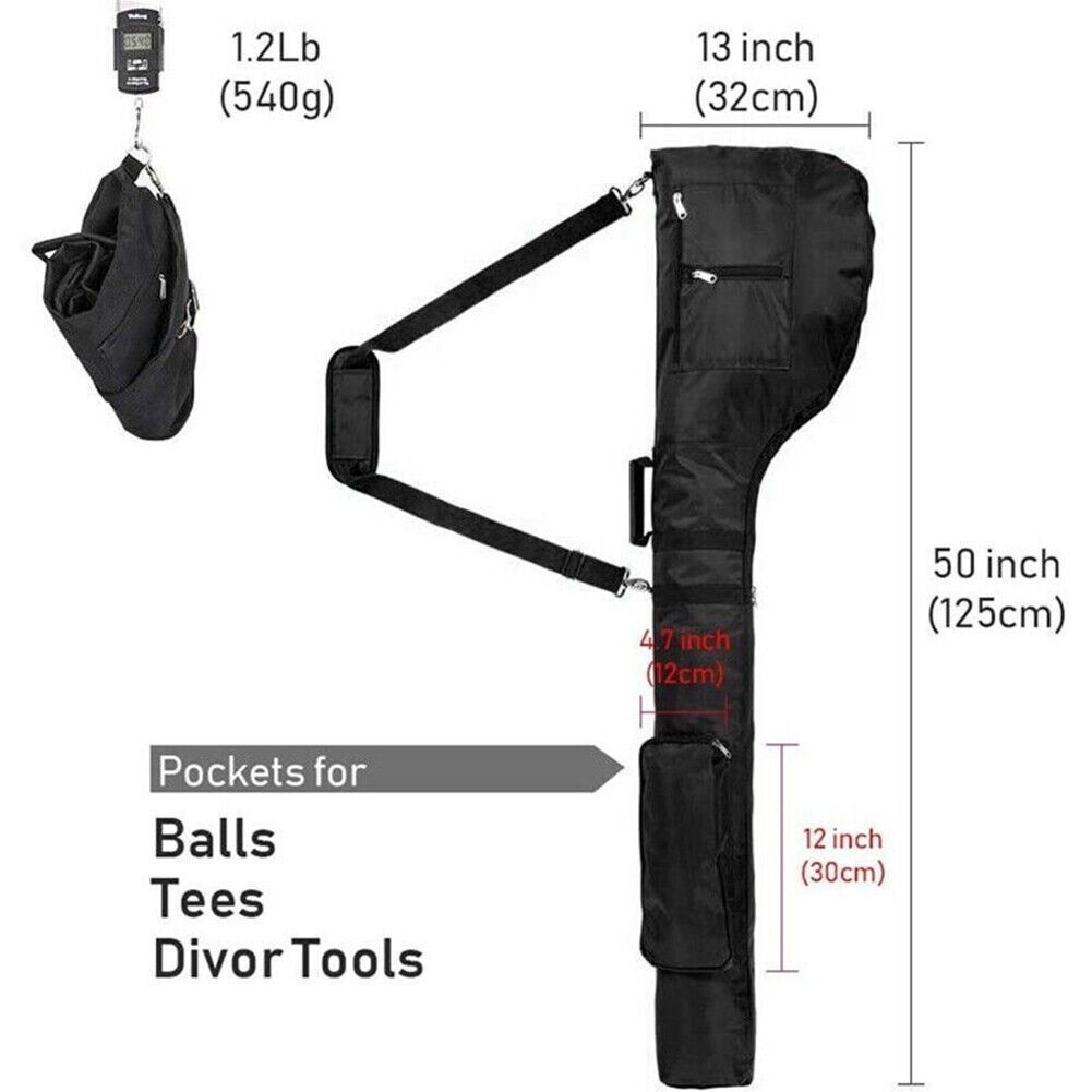 Golf Lightweight Carry Bag Foldable Sunday Bag Small Travel Bag Water Resistant 4