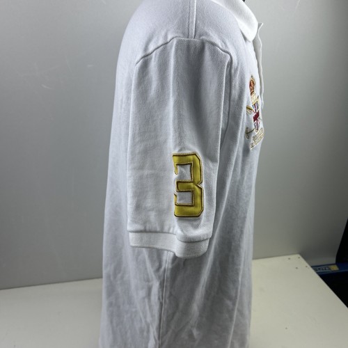 Camisa Polo Ralph Lauren PRL Mercer Club Rugby Vintage Años 90 Rara Big Pony Talla L - Imagen 4 de 11