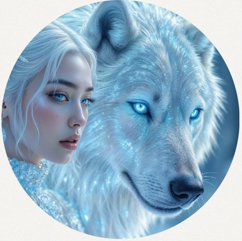 Hayleybug 1/2 oz Shared Winters Eye Polar Girl silver Round w/ COA POP 15