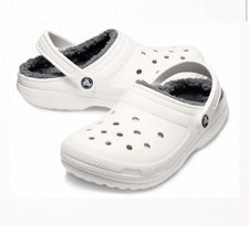 Crocs Classic Lined Clog Withe Size 8m-10w Brand New Free Shipping