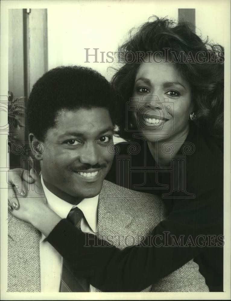 1987 Press Photo Larry Riley and Lynne Moody star on CBS TV's 