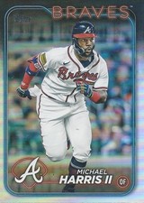 MICHAEL HARRIS II 2024 TOPPS RAINBOW FOIL PARALLEL #243 BRAVES