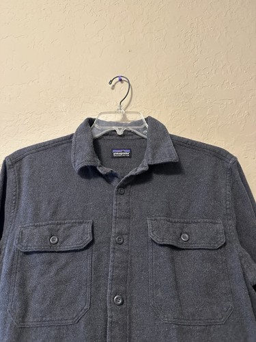 Patagonia Fjord Flannel Shirt Mens L Midweight 100% Organic Cotton Outdoor Gorp - Picture 2 of 8