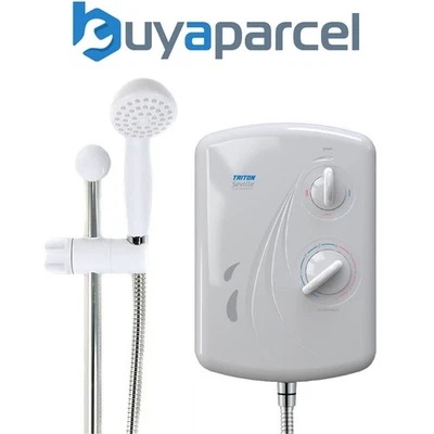 Triton Seville Cara Enrich Madrid Alicante Ivory + Electric Shower Replacement