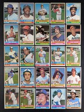 1976 Topps Baseball Set Break 25 Cards