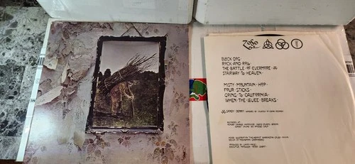 Led Zeppelin - IV LP 4 Atlantic SD 7208 1977  Pressing w/ Inner