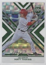 2016 Panini Elite Extra Edition Status Emerald Die-Cut /49 Matt Thaiss #60 1k0w
