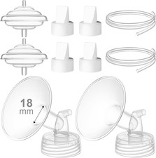 Breast Pump Accessories Kit - 18Mm Flange Set Compatible with Spectra S1/S2/Moti