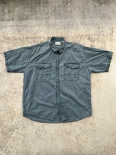 Vintage “St. John’s Bay” XLT cargo green short sleeve button shirt (flaw)