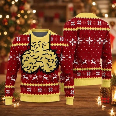 Dicky Meme Ugly Funny Christmas Red Sweater Ugly Christmas Sweater Dirty Ugly
