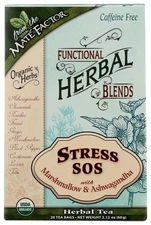 Mate Factor Stress SOS Organic Herbal Tea 20 Bags Ashwagandha Marshmallow (60 G)