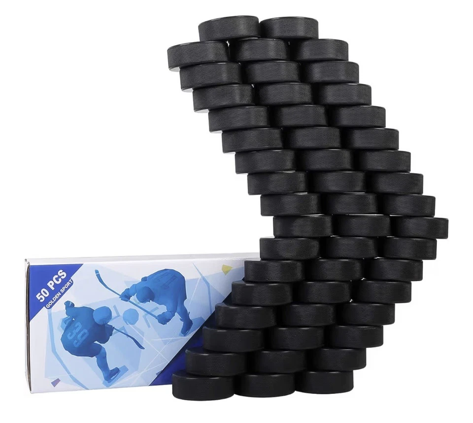 Golden Sport Hockey Pucks offizielle Verordnung - Durchmesser 3 Dicke 1 6oz schwarz - Bild 2 von 4