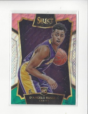 2015-16 Select Prizms Tri Color #62 D'Angelo Russell RC Rookie Lakers Mavericks