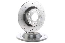 2x BREMBO Disque de frein Arrière pour VW Golf VI 3/5 portes (5K1) Tiguan I (5N)