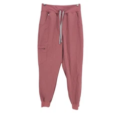 FIGS Zamora High Waisted Jogger Scrub Pants Mauve Women's Size SMALL