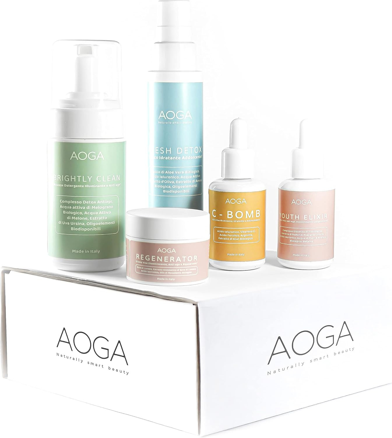 Kit Skincare Coreana BIO 5 Prodotti - Offerta Kit Antirughe Completo